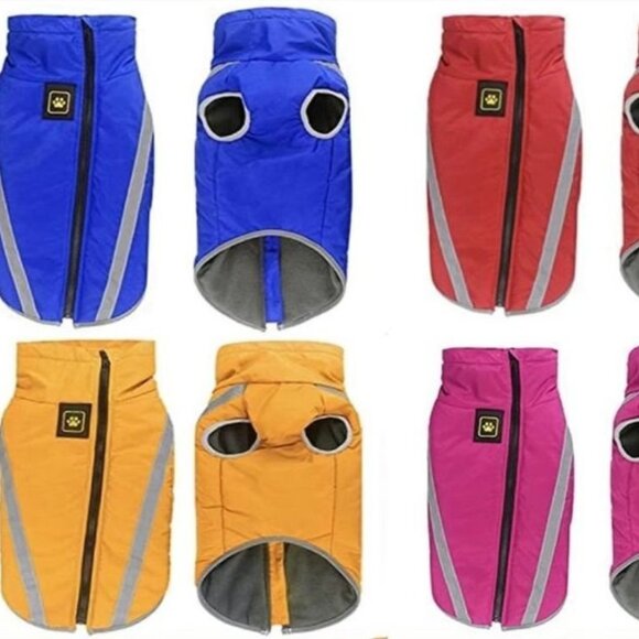 Windproof Warm Dog Winter Jacket - Picture 1 of 2